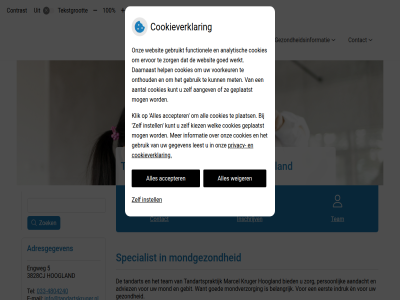 -4804240 033 10 100 3828cj 5 aandacht aangeslot accepter adresgegeven adviez belangrijk betal bevorder bied contact contrast cookieverklar e e-mail eerst engweg gebit gezond gezondheidsinformatie goed hom hoofdmenu hoogland indruk info@tandartskruger.nl inschrijv instell knmt konink kruger maatschappij mail marcel menu mond mondgezond mondverzorg nederland person praktijk privacy specialist submenu tandart tandartspraktijk tandheelkund tariev team tekst tekstgrot tel vergrot verklein weiger zoek zorg èn