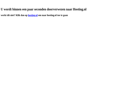 binn doorverwez gan hosting.nl klik par reserveerd second toe werkt