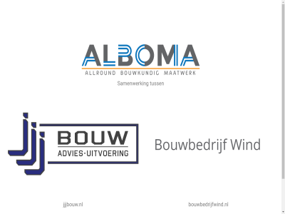 alboma allround bouw bouwbedrijfwind.nl bouwkund contact ga info@albomabouw.nl informatie inhoud jjjbouw.nl maatwerk mail samenwerk tuss