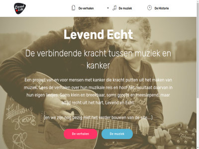 2017 bezig bouw breekbar contact copyright daarvan echt eig email grot hart historie hor info@levend-echt.nl kanker klein kracht les levend liedjes link mak meeslep mens muziek muzikal project put recht reis resultat sit som tuss verbind verder verhal we