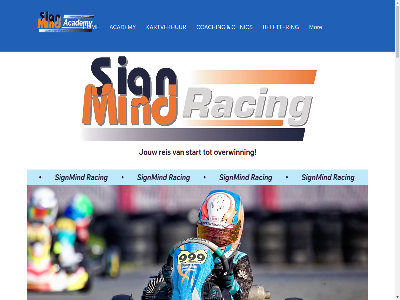 academy beletter clinic coaching hom jouw kartverhur mor overwinn racing reis signmind start