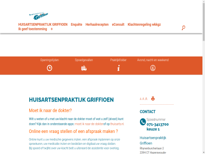 -3413700 -3416019 071 1 2 2025 2394 3 7.00 a aanmeld aanwez accreditatie advies afsprak alvast apothek app assistent avond begonn begrip beher belt bent bepal bestell beter betrouw binn bot bv calamiteit contact contactformulier cookiewetgev coronaprik ct digid digital doe dokter doktersassistent dokterspraktijk drink e e-health econsult enquêt ervar fax filmpjes form formulier gebor gebruiksvoorwaard geeft gef gegeven genoeg geselecteerd gevolg gewicht gezond gezondheidsinformatie goed grag griep griepcheck griffioen groenendijk groenenstein ha handig hap hazerswoud hazerswoude-rijndijk health hebt heden help herhaalrecept hiervor huisar huisart huisarts huisartsenpraktijk informatie inplann inschrijfformulier inschrijv interactie inzien januari keuz kijk klacht klachtenformulier klachtenregel klar kleurenblind krijg krijgt kunt lang link logt mak man medewerker medgemak medicatie medicijn medisch meten mijngezondheid.net minut moet mor nacht nem nhg nienk nieuw nuttig ochtend ochtendspreekur onafhank onderstaand onlin onverhoopt onz open openingstijd opleid ord overleg patient postcod praktijk praktijkfolder print privacyverklar rank recept regio rhijneburg rhijnenburch rhynenburch rhynenburcherlan rhynenburg rijndijk rijnwoud rok routebeschrijv sind slap specifiek spoed spoedgevall spoednummer spreekur start stell sterk stopp telefon ten terecht test thuisarts.nl thuisarts.nl.thuisarts.nl tip toepass toestemm twijfel uitdag uiteraard uur vanaf vap verwijz verzend volgend voordat voorkom vrag vrijdag vrouw vull war we websit weekend westvaart wet wij wilt wkkgz woont word www.huisartsenpraktijkgriffioen.nl zie ziekt ziektevervang zin zoek zoekt zoekveld zorg zorgvuld