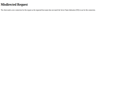 421 misdirected request