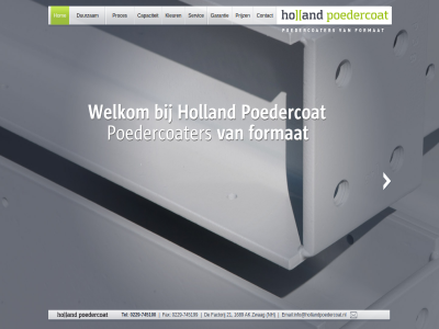 -745100 -745199 0229 1 1689 2 21 ak capaciteit contact duurzam email factorij fax format garantie grot holland hom info@hollandpoedercoat.nl kleur next nh poedercoat poedercoater prijz proces servic tel zwag