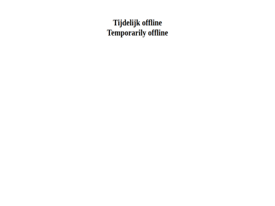 offlin temporarily tijdelijk