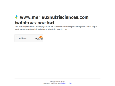 a421a7ee5c253388 bent bescherm beveil beveiligingsservic bot cloudflar controleert even gebruikt geduld geverifieerd id pagina prestaties privacy ray schadelijk terwijl websit weergegev www.merieuxnutrisciences.com