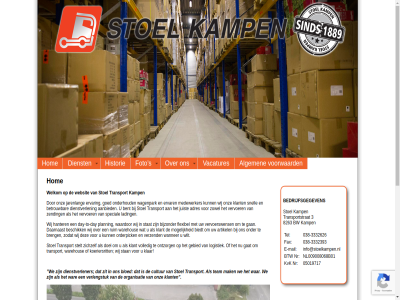 -3332393 -3332626 038 05019717 3 8263 aanbied adres algemen artikel bedrijfsgegeven bent beschik betrouw biedt bijzonder bloed breng btw bw cultur daarnaast day day-to-day dienst dienstverlen dienstverlener doel e e-mail ervar fax flexibel foto gan gat gebied goed halm hanter historie hom info@stoelkampen.nl it jarenlang juist kamp klant klar koeriersrit kvk lading logistiek mail mak medewerker mogelijk nl009008068b01 nr onderhoud ontwerp ontzorg onz orderpick organisatie planning ruim s snell special stan stat stelt stoel team tel to transport transportstrat vacatures verlengstuk vervoer vervoerswens verzend volled voorwaard waardor wagenpark wanner war warehous we websit welkom wij wilt zending zichzelf zit zodat zowel