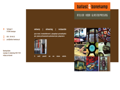 -17 00 050 3 318 32 40 8 9712kg afsprak ballast bonekamp brandschilderwerk donderdag etst gelamineerd gestraald/ge gewerkt glas glas-in-lod glasapplique glasgravures glaz grafmonument groning lod maandag nieuw ontwerp openingstijd post@ballast-bonekamp.nl restauratie t/m turfsingel uitvoer vrijdag websit