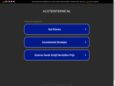 2025 acuteinterne.nl copyright legal policy privacy