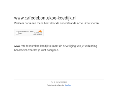 86bf6a7138851627 actie bent beoordel beveil cloudflar doorgan even geduld id kunt men onderstaand prestaties ray verbind verifieer voer voordat www.cafedebontekoe-koedijk.nl