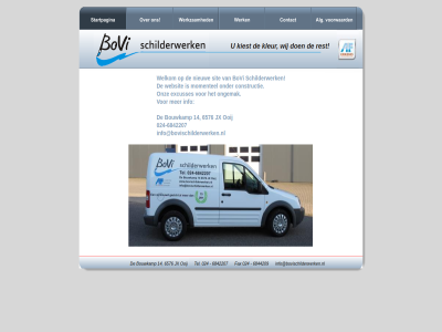 -6842207 024 14 6576 6842207 6844209 bouwkamp bovi constructie excusses fax info info@bovischilderwerken.nl jx kiest kleur momentel nieuw ongemak onz ooij rest schilderwerk sit tel websit welkom wij