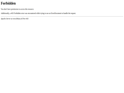 403 443 acces apach at don forbid hav permission port resourc server t this to www.bthuss.nl you