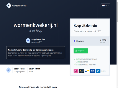 1.035 2 2.950 2018 2024 2025 2288aa 4 45 5 5.444 544 6 750 88910652 9.750 aangebod aankoopmakelaardij.nl aankoopprijs ab adventur allemal ardechefrankrijk.nl assistentie augustus authority b.v backlink bazen.nl bergtochten.nl best betaalt betal bezit binn breng btw btw-factur buy commissie dag data dienst domain domein domeineigendom domeinnam duurt e e-mail eenvoud eerst enig enkel ervor escrowservic excl extra factur gat gebruik gehel gekocht geld geled gemak gezien gratis historisch hoelang jar jullie kop koper kost krijgt kvk laatst languag levert loopt mail mak menu mocht mogelijk moz nameshift.com nederland nl nl864820458b01 november now onlin onverhoopt onz open overdracht overdrag overeengekom pag prijs referr reken rijswijk risico rot scor seo servic snel spam statistiek steenplaetsstrat terug transfer uiteraard uur veelgesteld veilig verhuiz verkoper via volgend voordat vrag websit werk wij wormenkwekerij.nl www.wormenkwekerij.nl zorg zwembadoverkapping.nl