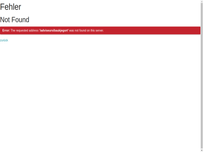 /adviseurs/baukjegort addres error fehler found not on requested server the this zuruck