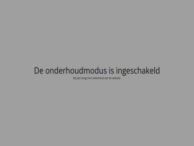 bezig ingeschakeld onderhoud onderhoudmodus websit wij