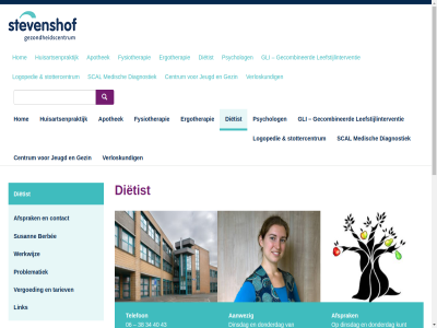 06 12.30 13.30 17.00 17.30 34 38 40 43 62994999 9.00 aanwez advies afsprak apothek begeleid behandel bel bell berbee centrum contact de diagnostiek dieetadvies dietetiek dietist dinsdag donderdag e e-mail eerst en/of ergotherapie etag fysiotherapie gecombineerd geeft gezin gezondheidscentrum gli hom huisartsenpraktijk inhoud insprek jeugd kunt kvk kwaliteitsregister leefstijlinterventie lid link logopedie mail mat medisch mogelijk nederland omstand openingstijd paramedici person plaatsnem praktijk problematiek psycholog sberbee@hotmail.com scal snel stevenshof stottercentrum susann tariev telefon terug tuss uur veren vergoed verloskund vertrekpunt voeding voicemail volgen vorm wachtkamer wens werkwijz zoek