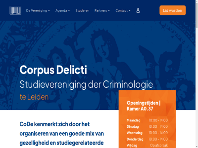 +31 0 0.37 00 10 12 14 2311 25 28098654 527 58 71 a a0.37 aankom aanmeld aansprak aantal aanvaardt aanvull achter actief activiteit afsprak agenda alibi alibicode.nl allerbelangrijkst almanak artikel bestell bestur beter boek borrel cod commissies contact corpus corpusdelicti@law.leidenuniv.nl criminologie criminologiestudent daarnaast daarvan dagtrip delicti denk dertien dinsdag direct disclaimer donderdag eenmal eerstejar eig enorm es et feest fiat gat gedur geopend georganiseerd gerealiseerd geslot gesteld gezell go goed grootst hebt hoewel houd informatie inhoud inschrijv interes interpretatie iustitia jar jij juistheid kamer kenmerkt kenn ker kijkj komt kop kopj kort kvk lang leert leerzam leid let leuk lev lez lezing lid lidmaatschap liftwek maandag mak master medestudent mix mogelijk mundus nb nem omtrent onjuist onvolled onz openingstijd organiser partner per pereat policy privacy projectie reis s samengesteld scherm schrijf snel sportiev steenschur strek stres studentenlev studer studiegenot studiegerelateerd studieveren studio tal tentamenwek tijden uitgebracht uiting veren verenigingsweblog verzeker via vrag vriend vrijdag weblog websit werkbezoek wij woensdag word za/zo zorg zorgt