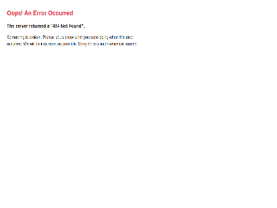 404 a an error found not occurred oop returned server the