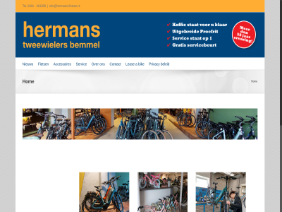0481 461588 a accessoires beleid bik contact fiets herman hom info@hermans-fietsen.nl leas nieuw privacy servic tel tweewieler