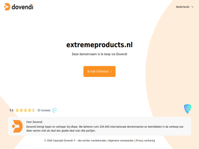 2026 250.000 50 9.4 algemen all beher bemiddel brengt copyright deal doel domeinnam dovendi elkar extremeproducts.nl goed interes international kop koper nam nederland partij privacy recht review ruim verklar verkop verkoper via voorbehoud voorwaard we