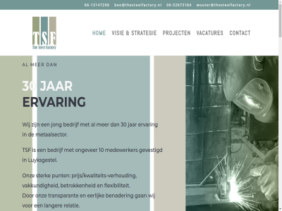 -13147298 -52673184 06 10 17 30 5575 b.v bankwerker bedankt bedrijf belangrijk ben@thesteelfactory.nl benader betrok cd contact contacter eerlijk ervar factory flexibiliteit gan gevestigd heftruckchauffeur hierbij hom inkooporder jar jong langer logistiek luyksgestel medewerker metaalsector obd ongever onz order pagina prijs/kwaliteits-verhouding project punt relatie rijt s stel sterk strategie the toevoeg transparant tsf vacatur vacatures vakkund vertrouw visie voorbereider wij wouter@thesteelfactory.nl zelfstand zer