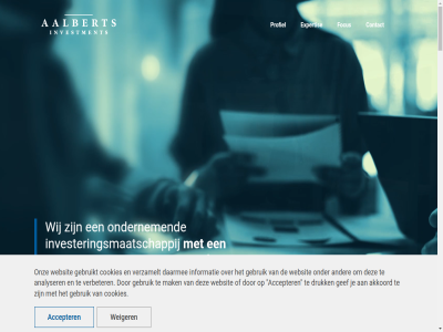 +31 0 007 11 343 3953 753 aalbert aandelenpositie aanpak accepter actief advies adviser ael aircraft akkoord algemen analyser autonom bedrijfsnam bedrijfsprocess bedrijv begeleid bent beoordel bericht betreff betrok bred buurt contact contactperson cookies creeert cruciaal daarbij daarmee denk desinvester dienst doel draagt druk e e-mailadres efficiency eindhov eindverantwoord end erer ervar europa expertis familiebedrijv filial financieel financiel financier flexibel focus fusies gan gebied gebruik gebruikt gedrev gef geinteresseerd gevarieerd gezond goed groei groeiend groeipotentie groeivraagstuk grootaandeelhouder grot hand hands-on help her hom info@aalbertsinvestments.nl informatie investeerder investeert invester investeringsmaatschappij investment jan juridisch kennis klankbord kleiner kmwe kort krijgt kwekerij lif lijn locaties maarsberg mailadres mak maleisie management market mat meedenkt meerder meerderheidsbelang meest middelgrot minder n.v nam nederland nem netwerk on ondernem ondersteun onz operationel opgericht opnem oprichter overnames participaties participeert participer person portfolio pragmatisch product productie productie-efficiency productiebedrijv professionel profiel regio reken routebeschrijv s samenwerk schakel sector significant snel solution stat strategie strategisch succesvol t team technologie telefoonnummer toe transparant twent uniek veld veluw verbeter verder verenigd verkop verplicht verstur verzamelt vliegveld voeg voornam voorwaard waard websit weiger wij woudenbergseweg zak