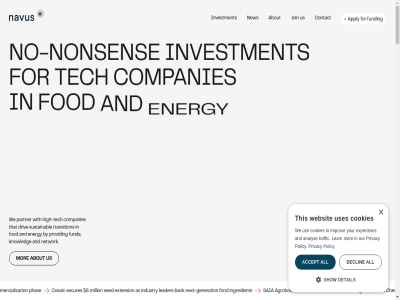 10m 6 a about accept agrobotic all analys and apply as at back being believ by check24 clear closes commercialization companies contact contribut cookies cosaic dab.bio declin detail driv driving eic element energy experienc extension family financ focus fod for fund funding futur generation get hardware/software heart high high-tech impact improv industry ingredient innovativ invest investment ip its join knowledg leader learn lely linked million mor navus network new next next-generation nl no no-nonsen nonsen on oost our owned partner phas policy privacy production provid round s saia secures sed series show solution sustainabl system tech technology that the this to touch toward traffic transition us use uses vc ventures view we websit well well-being why with your