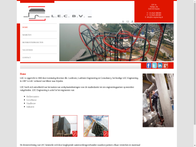 +31 0 16a 2019 3088380 4092699 43 bv contact copyright e eijsd enginer f gevelbouw hom industrie info@lec-engineering.nl lardinois lec markt mher referentieproject rollercoaster staalbouw t vacatures withuis