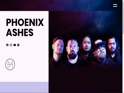 00 03 2024 42 ashes booking by hom inquiries mad my phoenix phoenixashesband@gmail.com phoenixashesuntil sit studio with wix