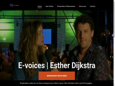 bekijk best contact cookies dijkstra e e-voices ervar esther gebruik gev hom informatie nieuwsgier nieuwslezer onz opdrachtgever presentator privacypagina vindt voic voice-over voices we websit