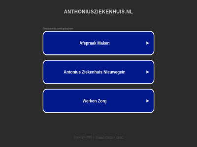 2023 anthoniusziekenhuis.nl copyright legal policy privacy