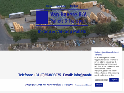 +31 0 2025 653898075 accepter all beter bezoeker bv contact content cookie cookies copyright daarnaast dsign email ervor gebruik gebruikt geeft grafisch haver hom info@vanhavere.nl informatie inkop instell o.a ontwerp onz pallet skip telefon to toestemm transport verkop vormgegev websit webstatistiek weiger welkom werkt wij y y-dsign zorg
