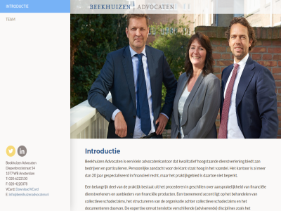 -4220378 -6222130 020 1077 20 54 aanbieder aandacht aansprak accent achter adviser advocat advocatenkantor amsterdam bedrijv beekhuiz begeleid behandel belangrijk beperkt bestat biedt collectiev contract daartoe daarvan del dienstverlen dienstverlener diepenbrockstrat disciplines documenter download e expertis f financieel financiel geschill gespecialiseerd hog hoogstaand info@beekhuizenadvocaten.nl introductie jar kantor klant klein kwalitatief ligt omvat ondernem opstell organisatie particulier person praktijk praktijkgebied proceder product productinformatie prospectuss recht schadeclaim sector startend stat structurer t team tenslot toenem vaandel vcard verschill wb zoal