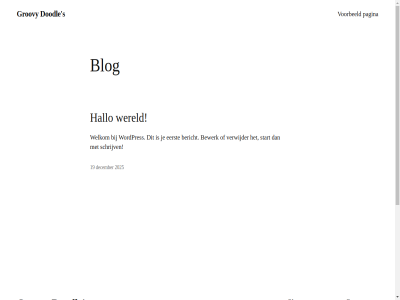 19 2025 auteur bericht bewerk blog december doodl eerst evenement faq fiv ga groovy hallo inhoud ontworp pagina patron s schrijv start thema twenty twenty-fiv verwijder voorbeeld welkom wereld winkel wordpres