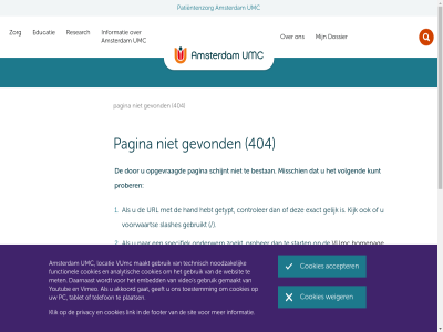 404 accepter amc amsterdam amsterdamumc.nl amsterdamumc.org arts bestan centra contact controler cookies disclaimer dossier educatie exact expertis facebok footer gat gebruik gebruikt gelijk getypt gevond hand hebt hieronder homepag informatie instagram kijk klik kunt link linkedin locatie media merk misschien onderwerp opgevraagd pagina patientenzorg polikliniek privacy privacyverklar prober research rout s sam schijnt sit slashes social specialism specifiek start sted tijdj toegank twitter umc url veelgezocht verhuist verpleegafdel verwijzer via volgend voorwaart vumc websites weiger youtub zoek zoekbox zoekt zorg zorgverlener