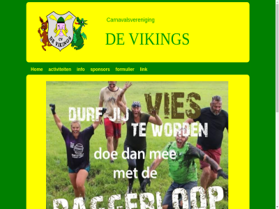 activiteit carnavalsveren formulier hom info link sponsor viking