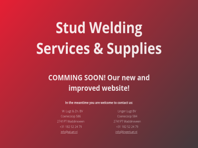 +31 182 24 2741pt 52 584 586 79 and are bv coenecop comming contact improved info@lingerlugt.nl info@wlugt.nl linger lugt meantim new our services son stud supplies the to us w waddinxven websit welcom welding you zn