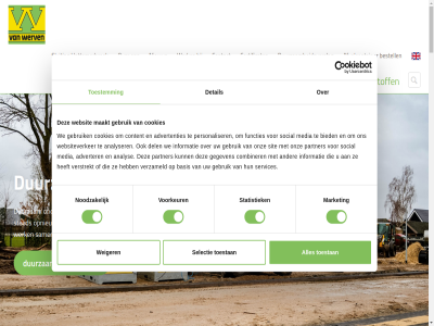 0 0525 1 14 15 15.00 2 2026 25 30 31 32 41 5 6 63 8 aanbod aannemer aanvrag advertenties adverter adviser adviseur afhal afnemer afval afvalcontainer afvalinzamel afvalkost afvallocatie all allerlei analys analyser ander augustus balkbrug balkburg basis bekijk bemand beperkt bereik bespar bestel besteld bestell betreft betrouw bied bijna bouw bouwbedrijv bouwer bouwstoff bovendwarsweg buit buurt catalogus certificat co2 co2-rapportage collectiev combiner complex compost contact content cookies copyright del detail dienstverlener direct disclaimer dreigend duurzaam.vanwerven.nl duurzaamheidsverslag duurzam echt een eenvoud eerstvolg emissielos euro eventuel excuses facebok functies gebruik gegarandeerd gegeven geld geldt geleverd geschikt geslot granulat grip groenafval grond grondstof grondstoff grot halt hattemerbroek hergebruik hog hoogwaard hop hout info@vanwerven.nl informatie informer infra inhur integral intranet jar juli kennis klein klimaatverander kom kort kost krijg kunststoff kunststofrecycl kunt kwaliteit lat les ligt lijn locaties maakt mak market materieel media milieustrat missie mogelijk monostrom mooier multidisciplinair n naast netcongestie niemand nieuw nieuwsbericht noodzak offert oldebroek onbemand ondernem ongemak onlin ontdek onz openingstijd ophal oploss opnieuw orangetalent partner pass personaliser powerhub privacyverklar procent product rapportag recycl regulier restkunststoff rol s sam scor secundair selectie services sit sitemap sloopafval slop sluiting social soort spel stat statistiek sted tachtig tel ter tientall tijdelijk toekomst toeroep toestan toestemm toestemmingsselectie totaaloploss transport uur vakantieperiod vaker vanaf vanweg verander verhur verstrekt verzameld vestig vind voorkeur voorwaard vraagstuk waarmee we websit websiteverker weegbrug wegbreng weiger weinig wek wer wereld werk werkdag werv wetgev wij zak zand zand/grond zaterdag zelf zodra zoek zolang zowel