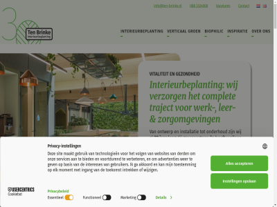 088 10 15 18 2025 2026 25 29 30 3324000 5 6902pa 9 aansluit aanspreekpunt aanvrag advies afgelop afgestemd all allen b.v balan bedrijf behoeft beinvloedt belangrijk belgie beplant beschikt bewust bied bijzonder binnenklimat biodiversiteit biophilia biophilia-concept biophilic blijft blikvanger bloem blog brink bv collega complet concept contact contactperson creativiteit creeer crer daarnaast de december decoratief dempt design dienst disclaimer drag duitsland duurzam echt een eeuw efficientie elk energie energie-efficientie entree expert expertis functionel gebouw geluidsoverlast geniet gerust gevel gevierd gezond goed groen groenbelev groenpartner hebt hel hengelder hierdor hoeft huisstijl humor info@ten-brinke.nl inspel inspiratie inspirer installatie interieur interieurbeplant inzet isoler januari jar jarenlang jarig jij jouw jubileum kantoorplant kantor kent kerst kerstborrel klant kostenbespar kunstzijd kunt kwart kwijt laatst lang lat leas ler les lever locatie luchtkwaliteit luchtzuiver mak manier martien mat medewerker meest modern mogelijk moment mooier moswand mur mvo n natur nauw nederland nieuw offert oktober omgev onderhoud ontdek ontwerp onz optimal partner passie past paul pensioen perfect person plant plantenwand plantverzorg populair privacy professional project projectimpressies realiser richt roomdivider ruim ruimt saai sam sfeerdecoratie sfer sitemap snel stan sterk stijlvoll stil stond stres stukj team ten terugkijk tijden toe top traject trend uitstral vacatures vakkund vakmanschap vast verbeter verder vergadertafel verhog verlag verrijk vertical vertrouwd verzorg vestig viert vitaliteit voegt vol volg volled voorwaard vrag vrijdag waarop wachtruimt wand war we welbevind wens wereld werk werking werkjubileum werkomgev wij z zegg zevenar zintuig zodat zomar zorg zorgomgev zorgt