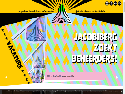 -01 -02 -04 -2026 0264422106 05 06 07 10 1245 19.30 2026 5 50 50e 6 7 aanlop aanschouw agenda algemen all allemal april arnhem artiest b band bandavond beat begrip bekijk belangrijk beoefen berg beschikt bijzonder blijv boek bouw broedplat check contact cookies creatiev creatievel cros cultur debat dinsdag diversiteit dj dj-studio docent doorgat draait drukbezocht editie eerst erg ermee ervan ervor evenement februari gan gang gav gebruik gebruikt geupdatet groningensingel grot herrie het hiphop hoogt hur individueel info info@jacobiberg.nl instagram instemt interactie jaarlijk jack jacobiberg januari jar jarryd kenn kenny kirsten@jacobiberg.nl komt kun kunt laatst langstlop ler les lesaanbod liv locatie lop lowland luister luxor mail mak med media meld mens mogelijk mogul morg muziek muziekles muzikant navaron nieuw nieuwtjes oefen oefenruimt oefenruimtes omstrek ontdekt ontwerp onz organisator paasconcert paaspop pand par playlist politiek pop popcentrum popfestival popschol praktiser privacybeleid producer producerstudio punk regelmat resident rock s soepel spotify sterr stimuler studio stur succes tariev techno terug the tidbit tuss uitnacht uur uurtj vak varier verder verspreid vier vind vindt vol volg volgend volled voorwaard vorig war we websit woohah z zal zaterdag zeker zestig ziet zit zoal zondag zorg zuid zwart