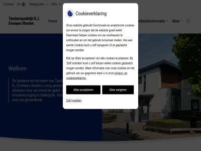 10 100 aandacht aangeslot accepter adviez belangrijk bevorder bied contrast cookieverklar eerst ell everar gebit gezond gezondheidsinformatie goed hom hoofdmenu indruk instell knmt konink maatschappij menu mond mondverzorg nederland person praktijk privacy r.j r.j.everaars rheden submenu tandart tandartspraktijk tandheelkund tariev team tekst tekstgrot vergrot verklein weiger welkom werkwijz zorg èn