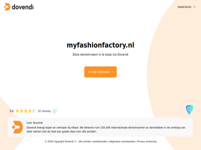 2026 250.000 50 9.4 algemen all beher bemiddel brengt copyright deal doel domeinnam dovendi elkar goed interes international kop koper myfashionfactory.nl nam nederland partij privacy recht review ruim verklar verkop verkoper via voorbehoud voorwaard we
