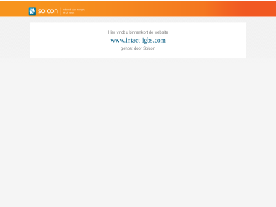 b.v binnenkort gehost internetdienst solcon vindt websit www.intact-igbs.com