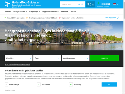 aanbod belgie guides holland nederland tour uitjes