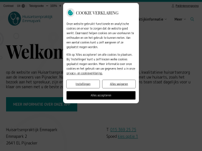 015 1 10 100 2 25 2641 369 75 accepter app contact contrast cookie cookieverklar el emmapark hom hoofdmenu huisartsenpraktijk informatie instell kies menu nieuw onz optie patientenomgev pijnacker praktijkinformatie privacy spoed spreekur submenu team tekst tekstgrot vergrot verklar verklein weiger welkom