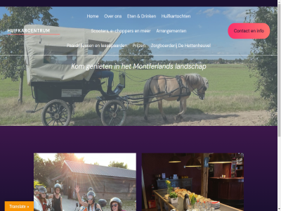 arrangement chopper contact drink e e-chopper eten geniet hettenheuvel hom huifkarcentrum huifkartocht info kom landschap leasepaard montferland paardrijless prijz scooter translat zorgboerderij