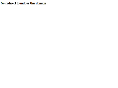 domain for found no redirect this
