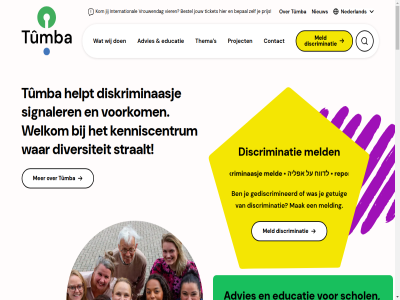 -2157771 058 1 1999 2025 21 8 8912aa aanbod aanmeld advies algemen all artikel avg ayrımcılığı bedrijf bedrijv bekijk belang beleid beleidsuitvoer bepal bestel bildir bruin bubbel cardiolog contact creatie culturel daarin dag discriminacion discriminatie discrimination diskriminaasj diversiteit doelgroep educatie els english februari fries frysk fryslân gediscrimineerd geeft gemeentes getuig helpt hoera hoofdinhoud i identiteit inclusie info@tumba.nl informatie ingesteld ingezet inspireert international iris jannek jij jou jouw kaartj kandidat kennis kenniscentrum klachtbehandel klachtenprotocol kleurrijk kom kop kroes kud lat leeuward les licht maart mak manier meld melding memmetaaldei mensenrechtenvlag nederland nieuw nieuwsbrief nominer ogen ondersteunt onderstrep ontvang opdracht opinie organisatie organisatie-advies organisaties over par plaats politiek positie prijs privacy project provincie reikt report reportar routebeschrijv s schol signaler slag slec smit snekertrekweg stat sterk straalt taalkund taalvrij tal thema ticket training tumba tumbafryslan twed tûmba uitreik une unesco veder veder-smit vel verschill vier viering vijf volg voorkom voorlicht voorwaard vrijdag vrouw vrouwendag wapper war welkom wer wetenschap wij wittekoek ynternasjonal zoek אפליה לדווח על الإبلاغ التمييز عن