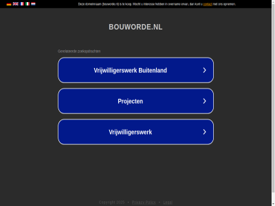 2025 bouworde.nl copyright legal policy privacy
