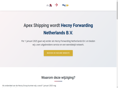 -5 010 1 2025 3161 820 8801 all apex b.v beter bezoek bied contact dezelfd dienst email forward gan gr group hecny info@hecnybenelux.com januari kwaliteit logistiek luchtvracht netherland netwerk nieuw oever onderdel oploss opties per recht rhon servic shipping technologisch tel uitgebreider vanaf verbeterd verder vertrouwd voorbehoud waarom websit wereldwijd wij wijzig zeevracht